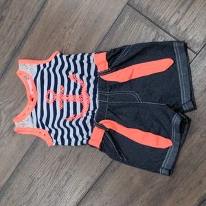 2T Little Lass Sailor Romper